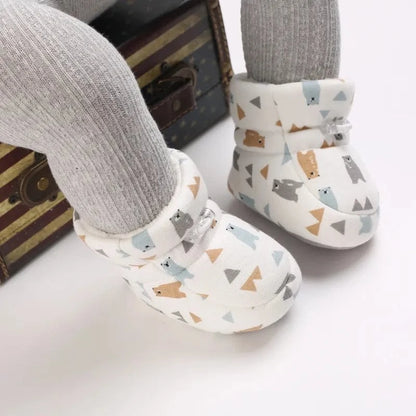 CUDDLETOES – Cozy Winter Booties for Babies with Anti-Slip Soft Sole