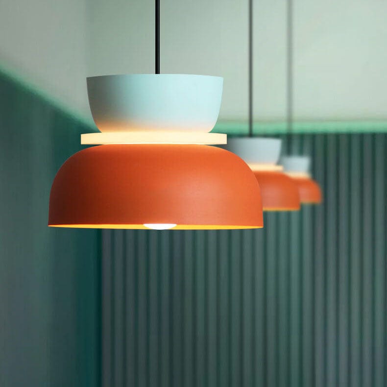 Vibrant Scandinavian Macaron LED Pendant Light