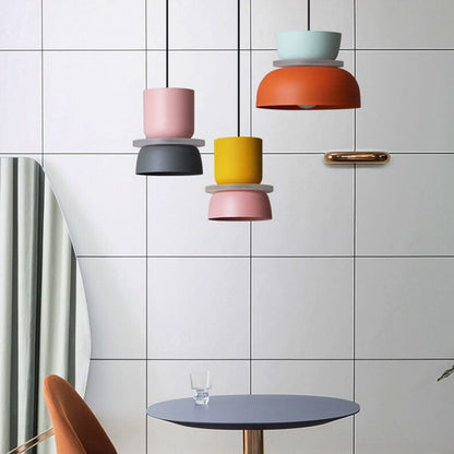 Vibrant Scandinavian Macaron LED Pendant Light