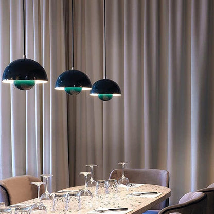 Nordic Macaron 1-Light Pendant Light - Elegant Semicircle Design