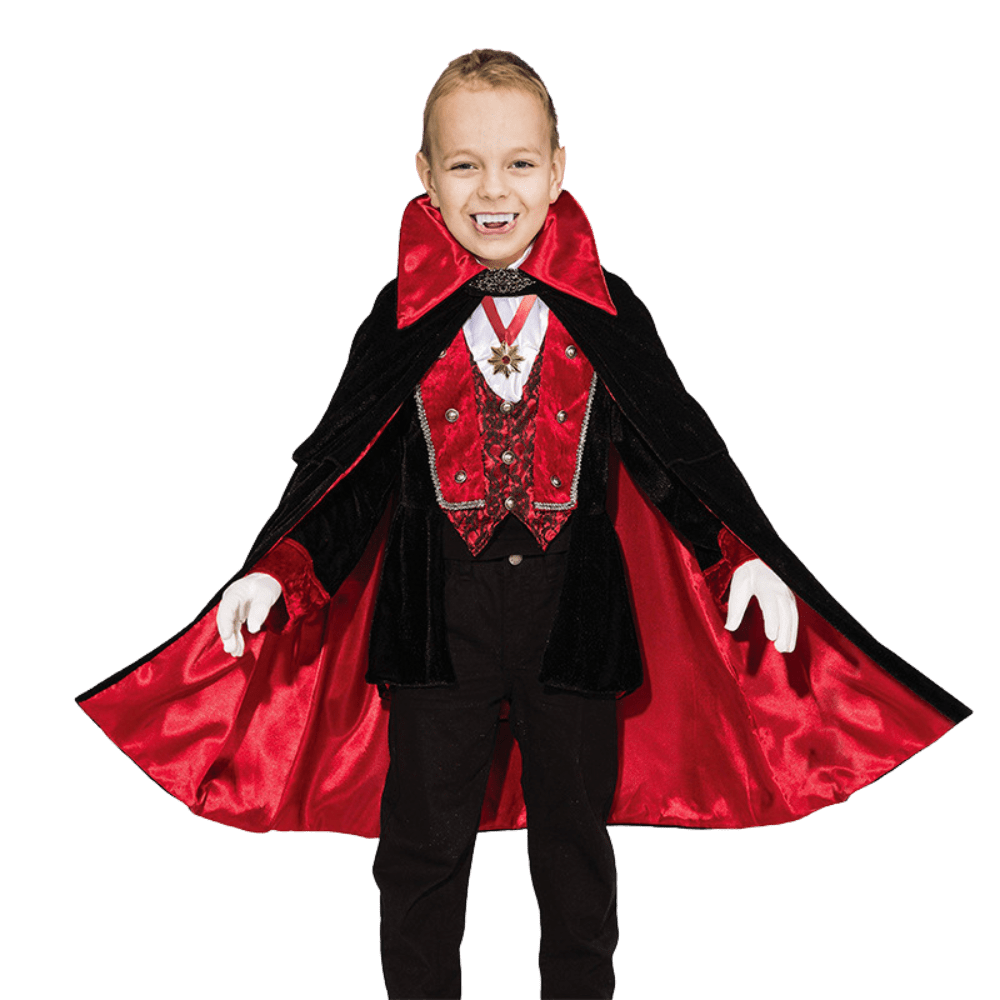 Vampire Costume Kids Boys Deluxe Cape