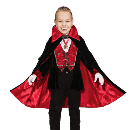 Vampire Costume Kids Boys Deluxe Cape