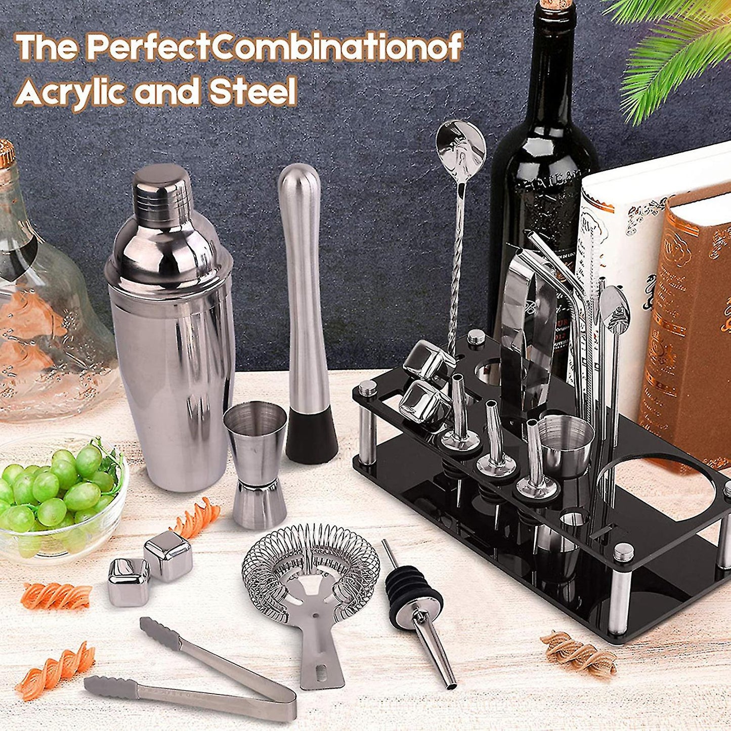 23-Piece Professional Cocktail Shaker Set