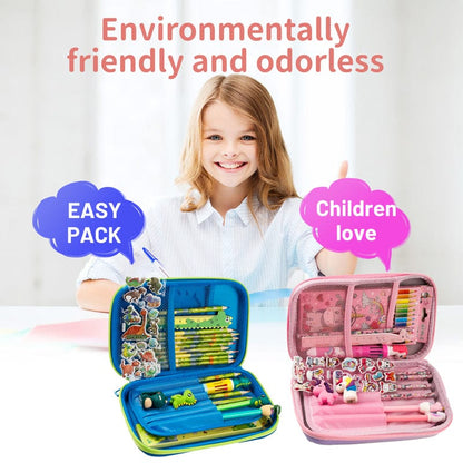 26Pcs Set 3D Pencil Cases Cute EVA