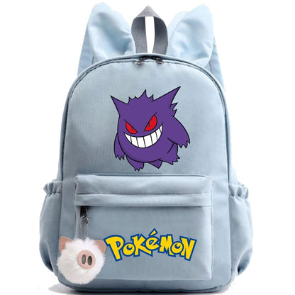 Pokemon Backpack With Fluffy Keychain