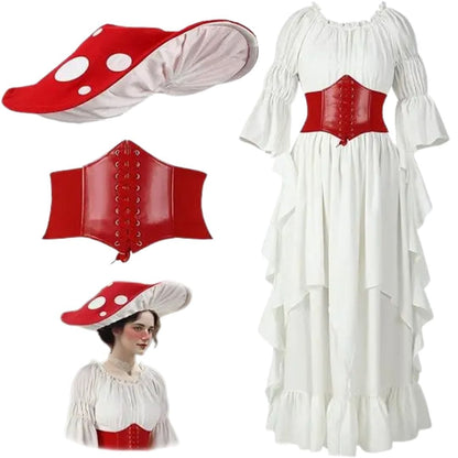 Fairy Costume Women Mushroom Victorian Fairy