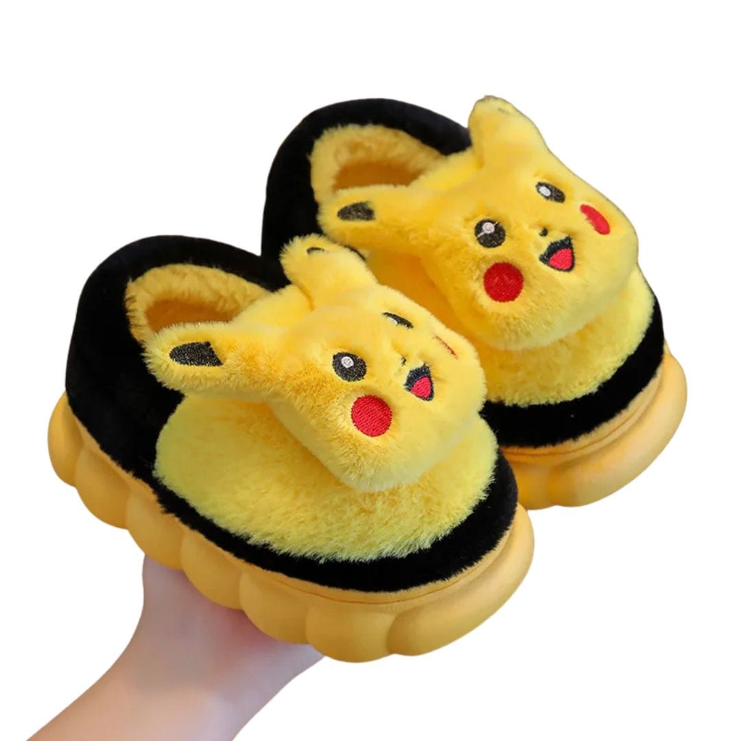 Pikachu Plush Winter Slippers