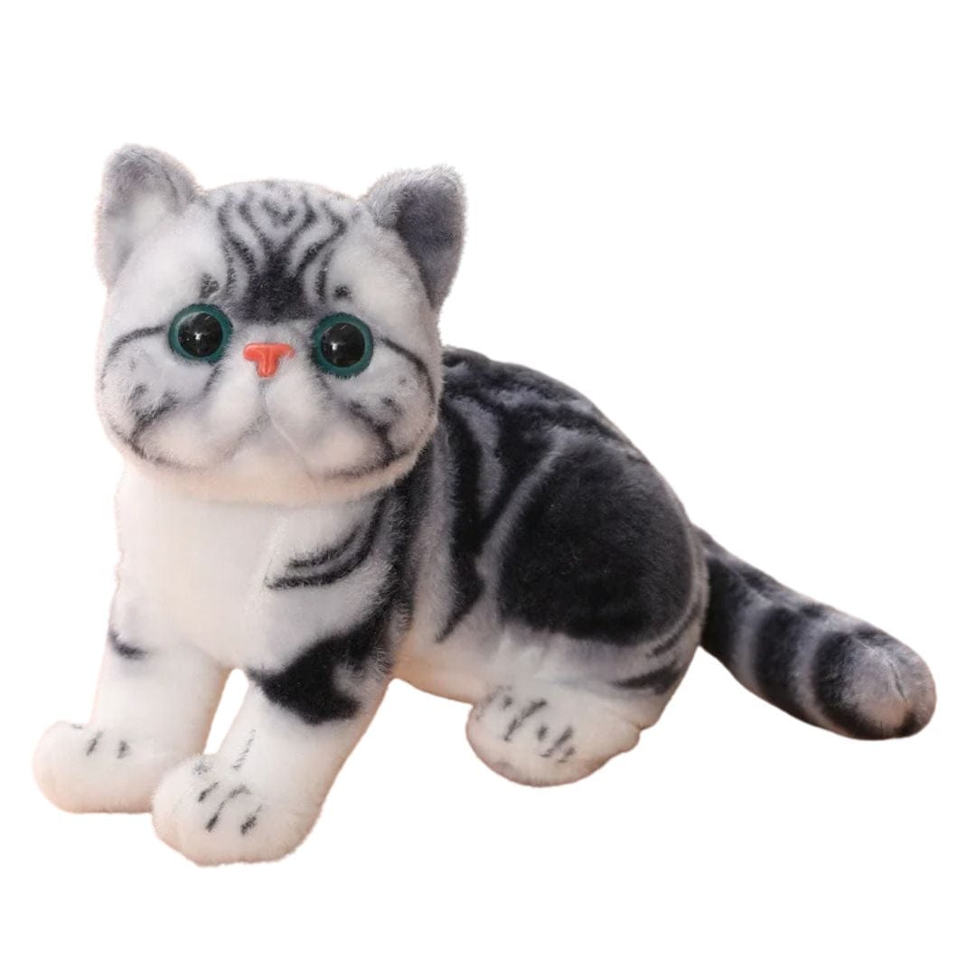 Realistic Calico Cat Plush 10.2 in