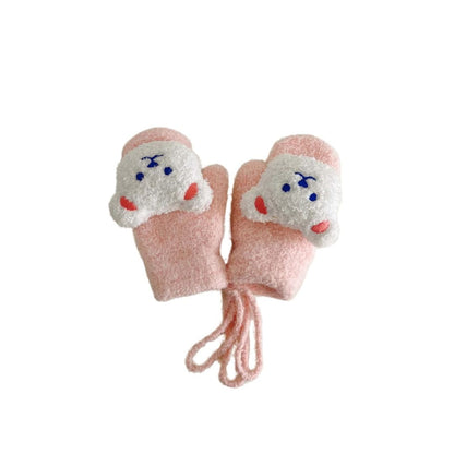 Baby Bear Knitted Mittens