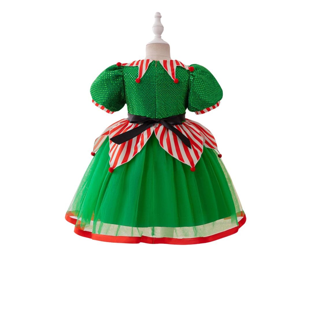 Jolly Elf Princess Kids Costume