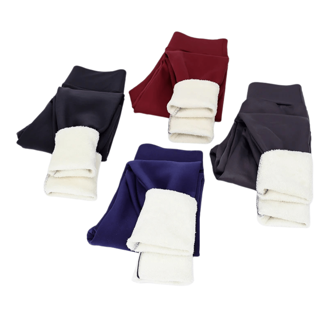 Winter Thicken Fleece Lined Tights High Waist