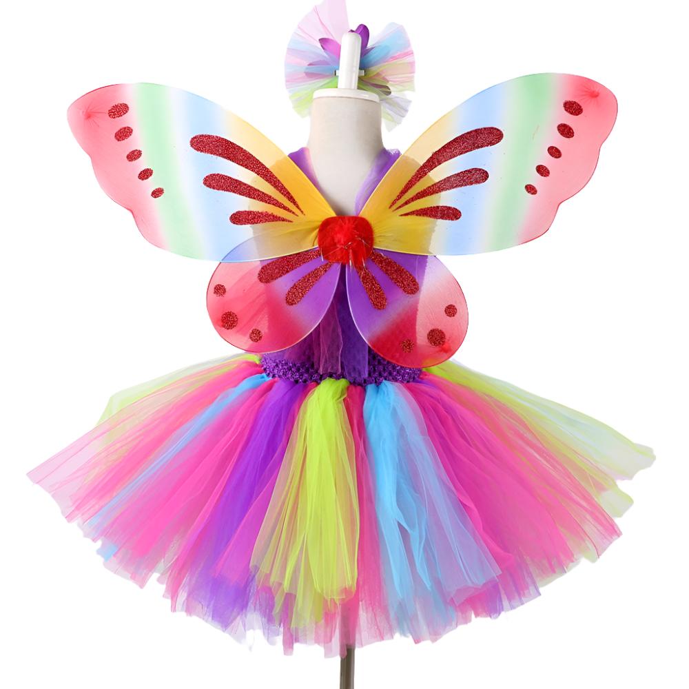 Fairy Costume Girls Rainbow Fairy Dress