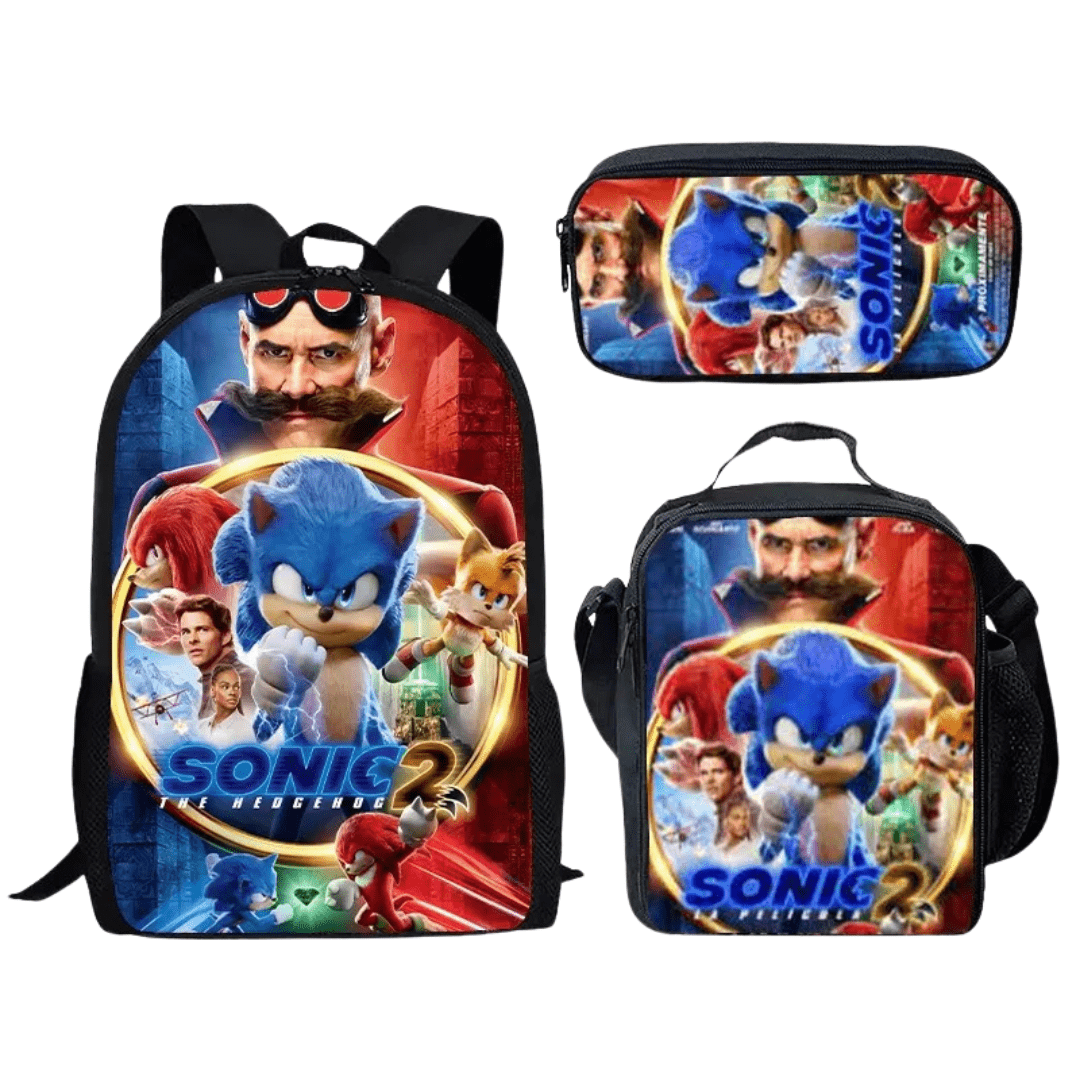 Sonic Backpack Three-Piece Set