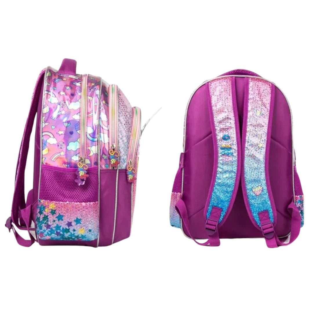 Unicorn Sequin School Backpack with Lunch Box