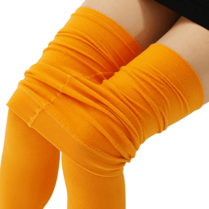 Fleece Lined High Waist Warm Leggings for Winter