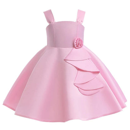 Barbie Costume Kids Elegant Rose Dress