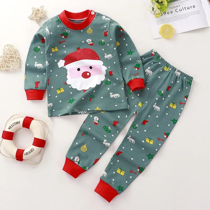 2-Piece Baby Christmas Pajamas Reindeer Set