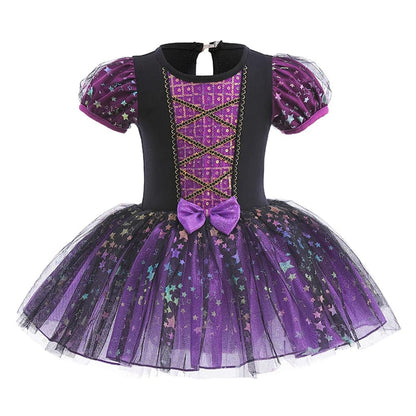 Witch Costume Girls Halloween Sequin Dress