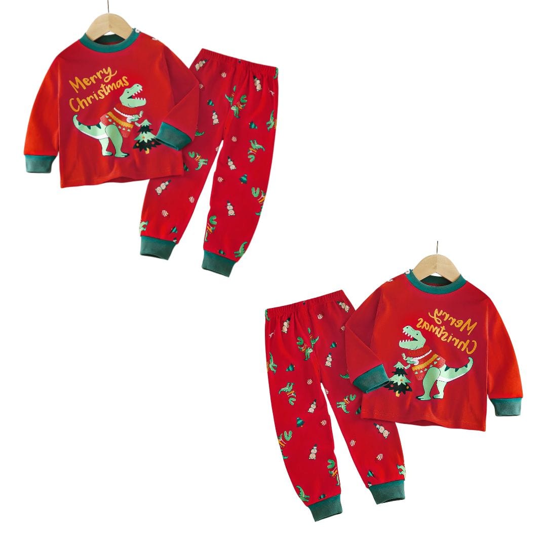 Dinosaur Merry Christmas Pajama Set