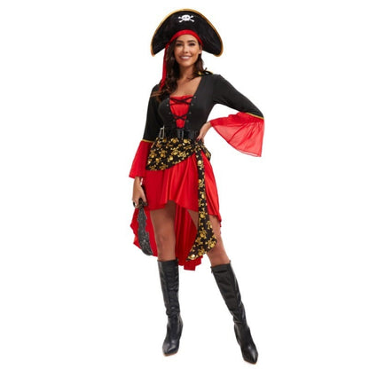 Pirate Costume Women Skull Pirate Dress