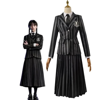 Wednesday Addams Costume Schoolgirl High School Uniforms Wednesday