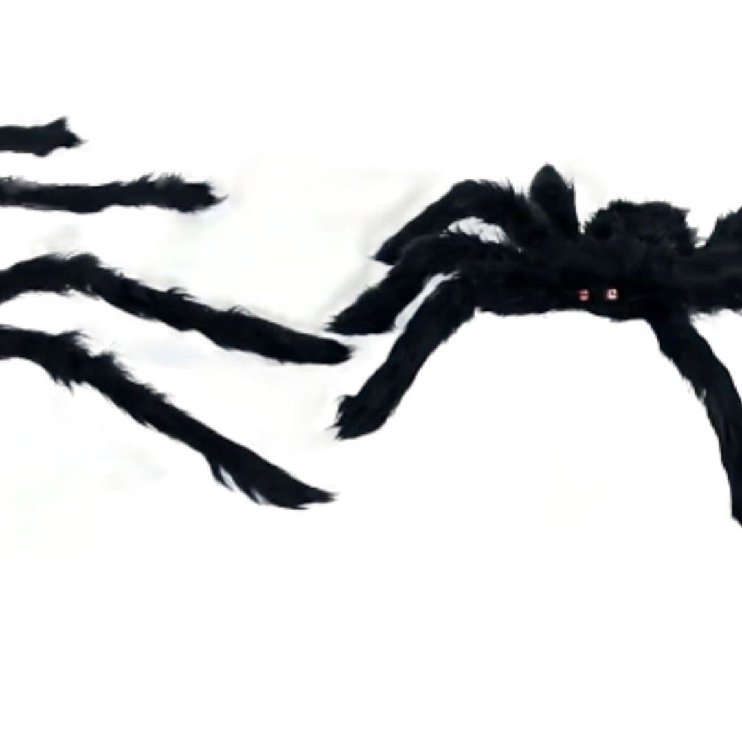 Giant Halloween Plush Spider Decoration - 12" to 79"