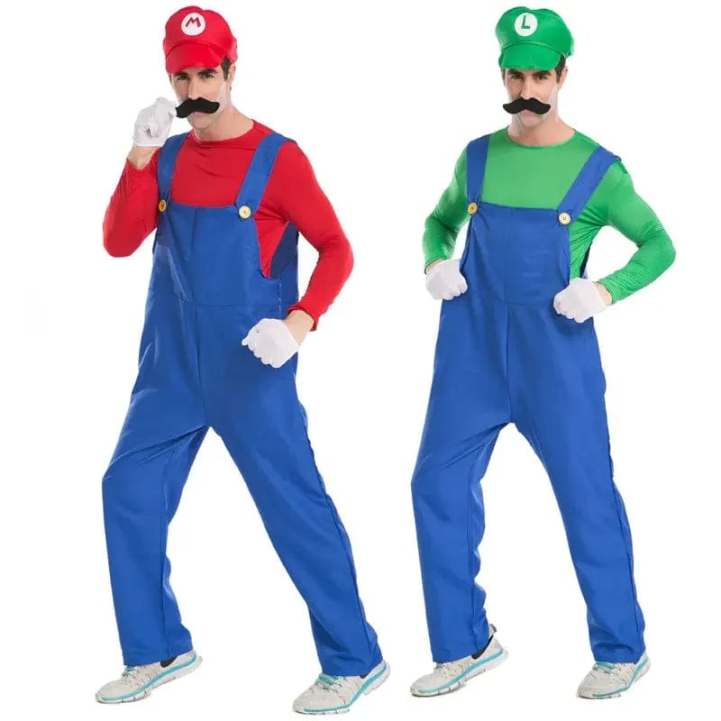 Couples Halloween Costumes Luigi Bros Plumber Costumes