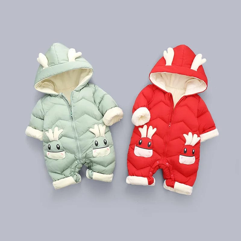 2024 Baby Snowsuit - Winter Velvet Romper