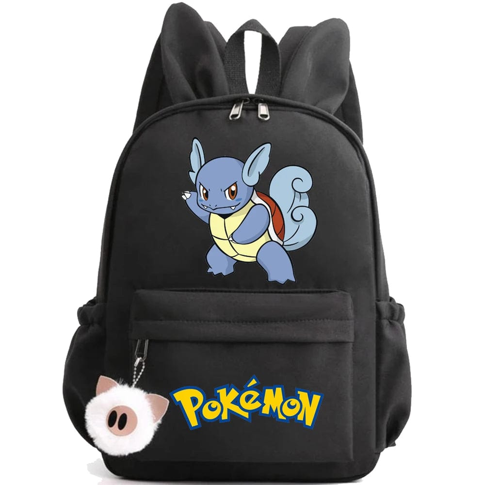 Pokemon Backpack With Fluffy Keychain