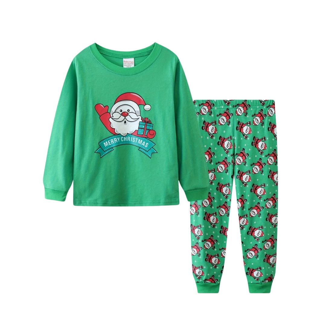 Santa Christmas Pajama Set for Kids