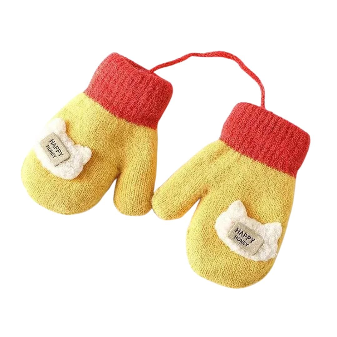 Cartoon Baby Knit Mittens