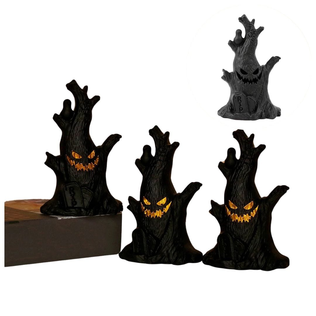 Halloween Decoration LED Ghost Tree Light