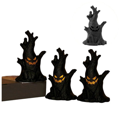 Halloween Decoration LED Ghost Tree Light