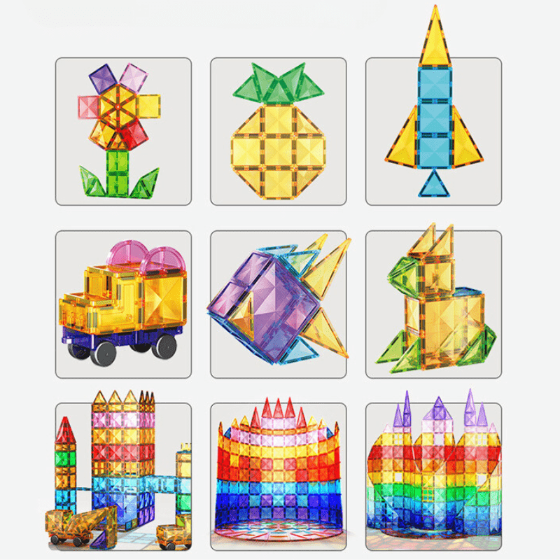 Magnetic Blocks Castle Building Set