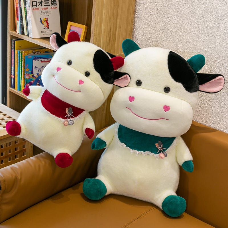 Cow Stuffed Animal: Scarf Moo Buddy