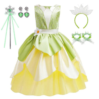 Princess Tiana Fairy Costume Dress