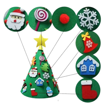 Merry 3D Felt Christmas Tree