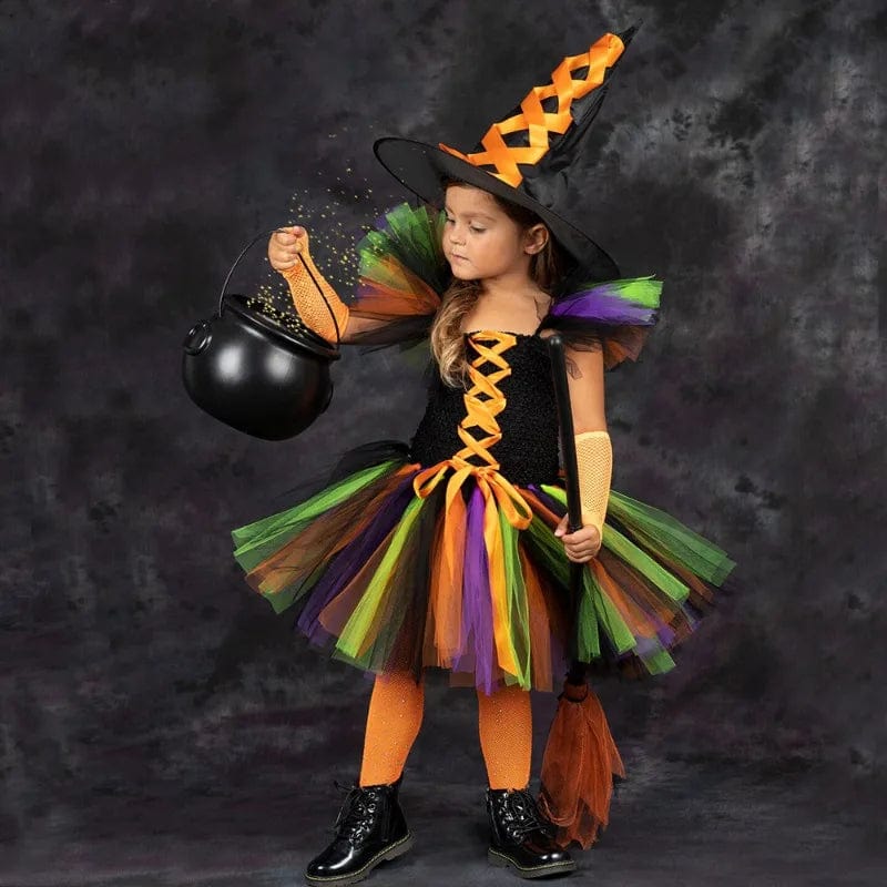 Witch Costume Girls Tutu 2-12 years old