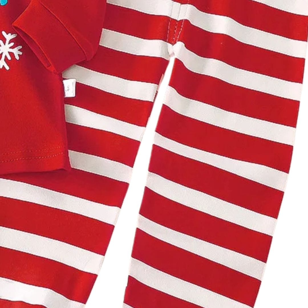 Merry Christmas Striped Pajama Set for Kids