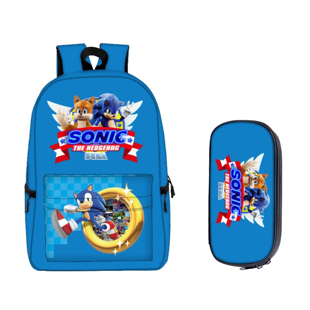 Sonic Backpack With Pencil Case