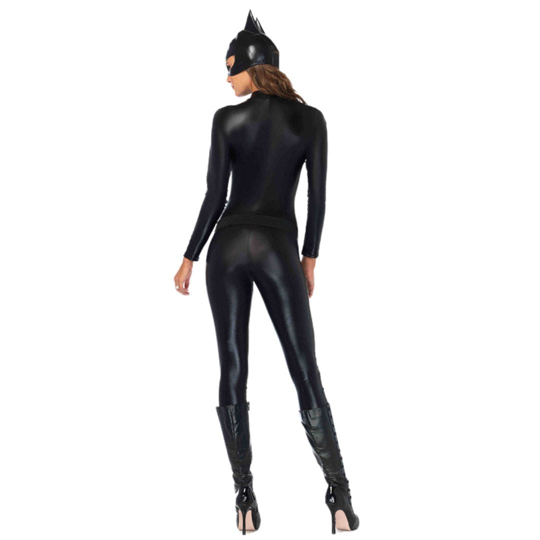 Deluxe Catwoman Cosplay Jumpsuit with Mask