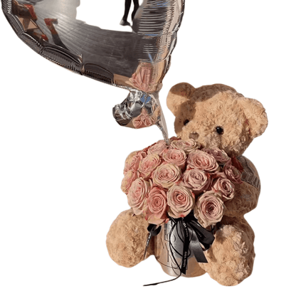 Eternal Rose Luxury Rose Bear Gift Bouquet Set