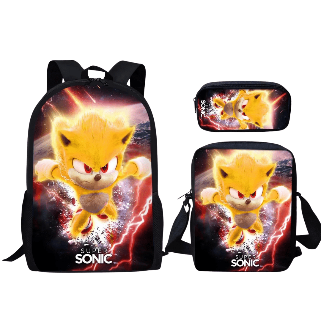 Sonic Backpack Three-Piece Set