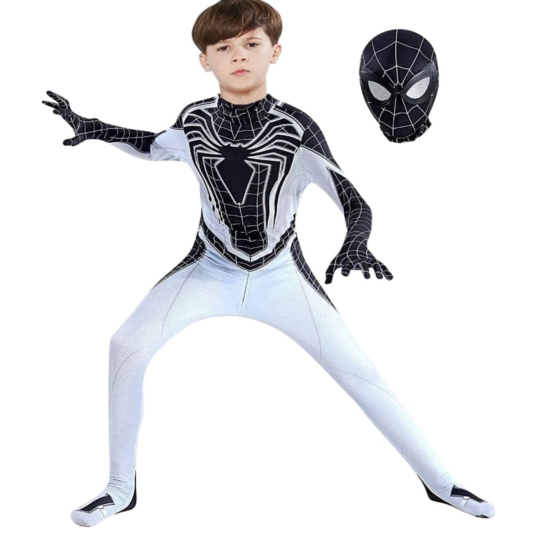 Spiderman Costume Kids Black Bodysuit