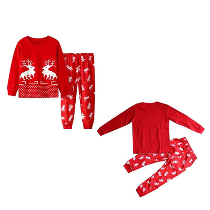 Christmas Elk Pajama Set for Kids