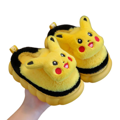 Pikachu Plush Winter Slippers