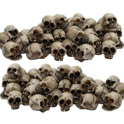 Halloween Mini Skull Decorations - 20pcs Set