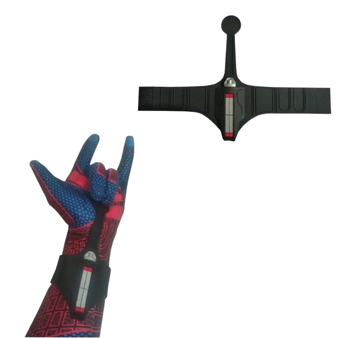 Spiderman Costume Spandex Bodysuit with Wrist Web Shooter