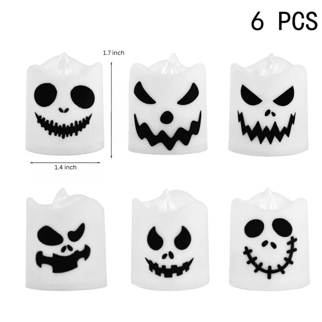 Halloween Decoration LED Ghost Pumpkin Candle Lights