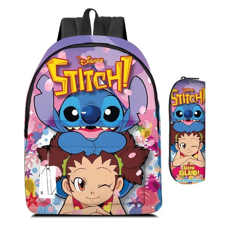 Stitch Backpack Cartoon Animation